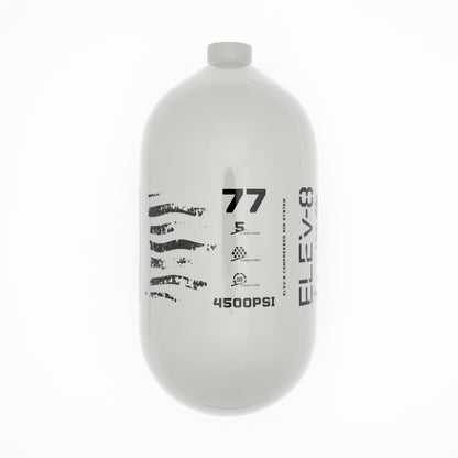 ELEV-8 77ci/4500psi Air Tank - Gloss Pewter/Black Flag