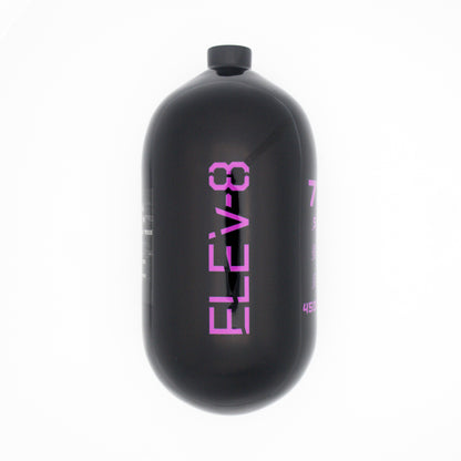 ELEV-8 77ci/4500psi Air Tank - Gloss Black/Purple Logo