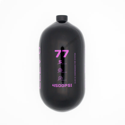 ELEV-8 77ci/4500psi Air Tank - Gloss Black/Purple Logo