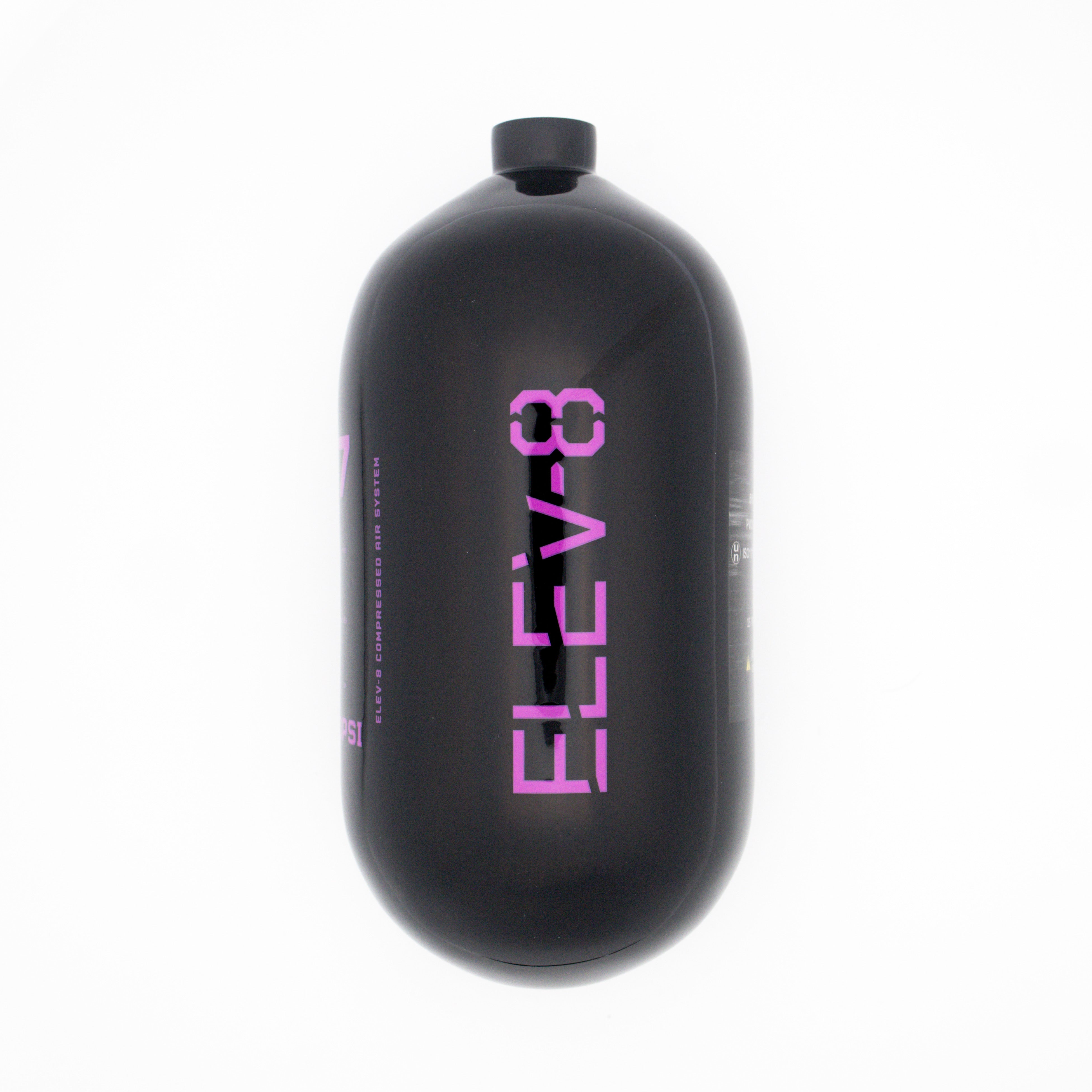 ELEV-8 77ci/4500psi Air Tank - Gloss Black/Purple Logo