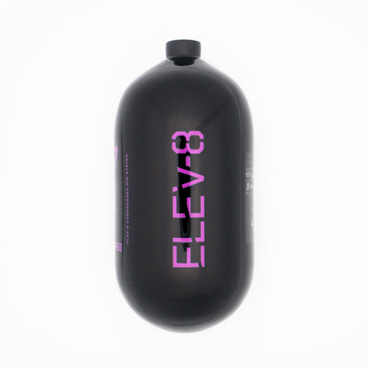 ELEV-8 77ci/4500psi Air Tank - Gloss Black/Purple Logo