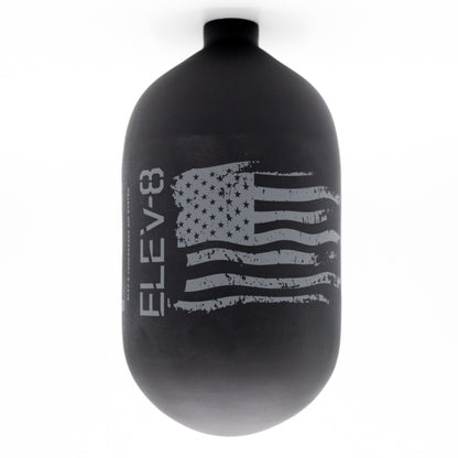 ELEV-8 68ci/4500psi Air Tank - Matte Black/Pewter Flag